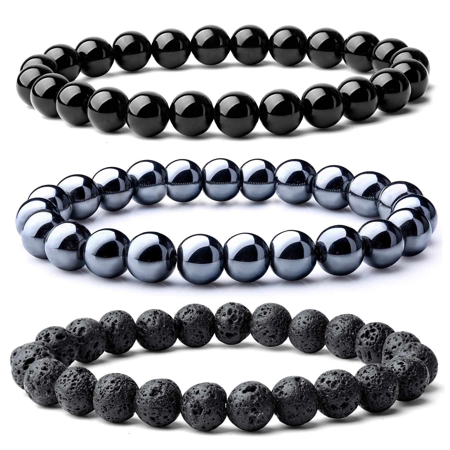 21g Weight Bracelets Classification 1 Piece Quantity Housewarming, Birthday, Festival Occasion natural stone, Agate Material Solid Color Pattern Unisex Gender Beaded Design Ethnic Style Style Ethnic Style Solid Color Natural Stone Agate Beaded Bracelets 8
