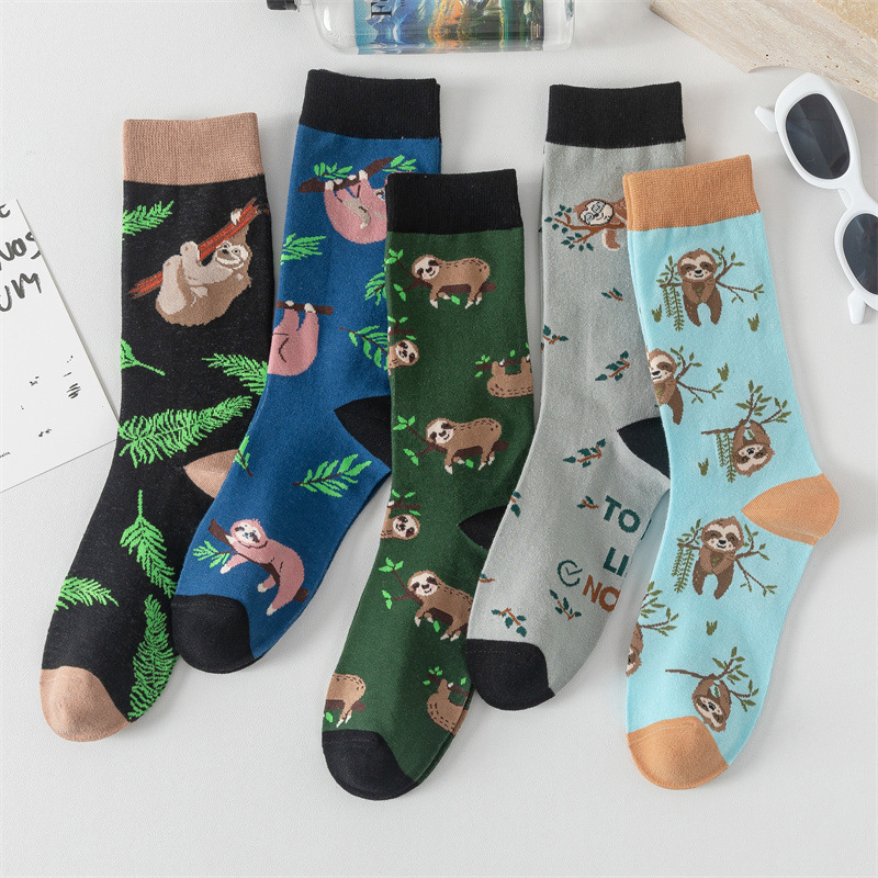 New foreign trade cross-border animal pattern Europe and the United States creative trend ins socks socks cotton socks manufacturers wholesale socks
