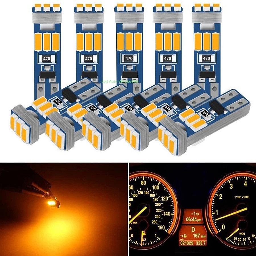 Lámpara de instrumentos LED de automóvil T5 - 3014 - 9 lámpara W3W lámpara de indicador de automóvil T5 lámpara de instrumentos interior lámpara de indicador de automóvil