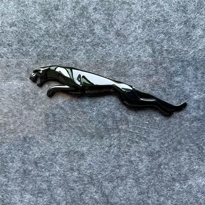Jaguar letter emblem XJL XFXEL, Car logo - standard-rear-leopard-16cm-gloss-black