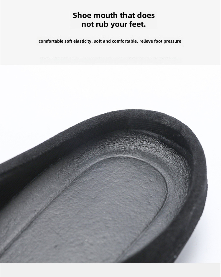 Men's loafers half support breathable closed toe slip-on loafers slip-on half slippers men's heel-free loafers men_voghion.com