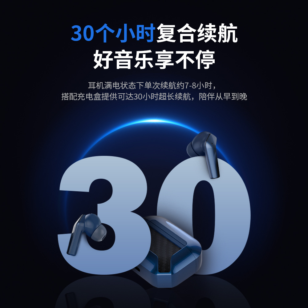 新しいbluetoothイヤホン5.3encノイズ除去hd通話無線イヤホン30時間超長航続bluetoothイヤホン