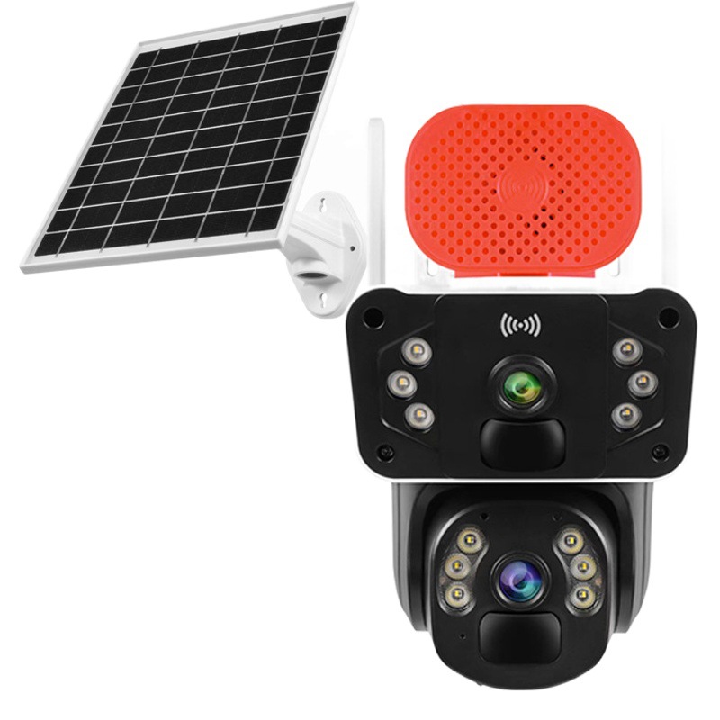 Okam remoto al aire libre HD 4G monitor 9 millones Solarcctv360 grados cámara de vigilancia solar