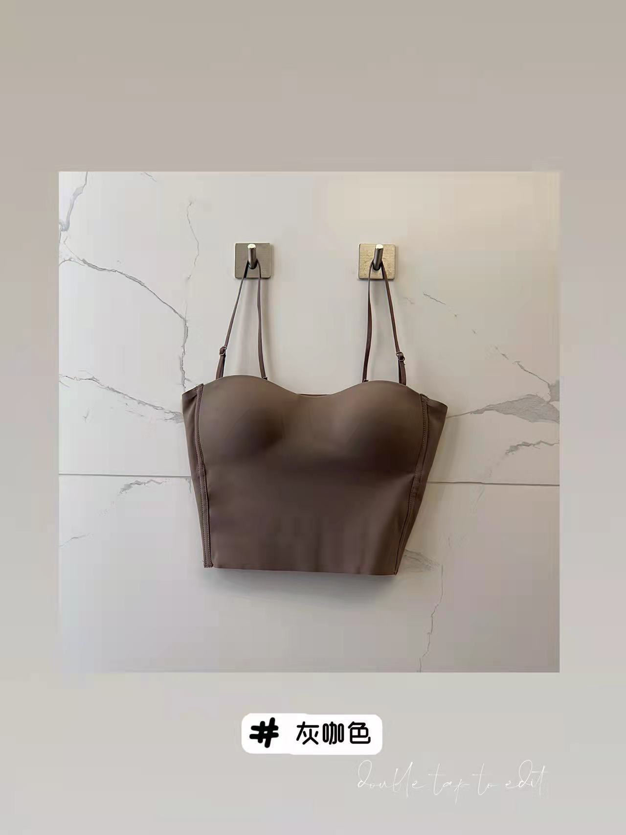 2885 Chaleco de una sola pieza camisola sin costuras push up camisola inalámbrica ropa interior anti-exposición tubo superior belleza sujetador trasero