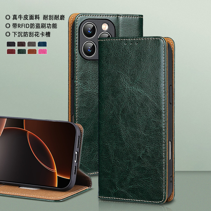 Suitable for Tcl 503 4g Flip Phone Leather Case 605 Card Holder 50Nxtpaper Mobile Phone Case Business Men