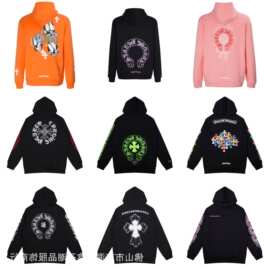 跨境潮牌卫衣男款连帽卫衣系列现货批发