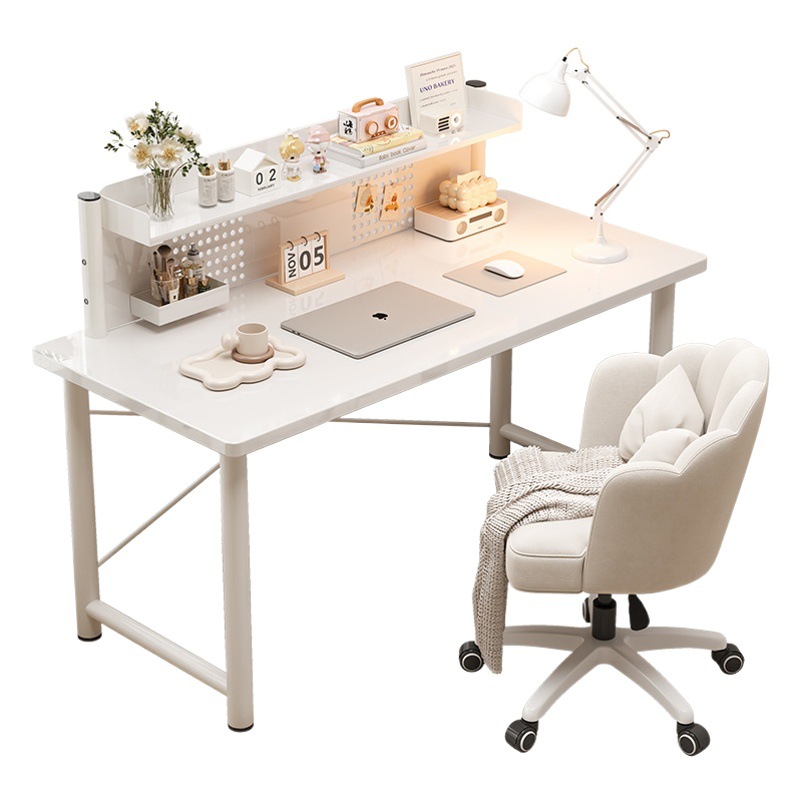 Escritorio de la computadora escritorio estantería escritorio integrado dormitorio hogar Escritorio de oficina individual Workbench estudiante estudio Escritorio