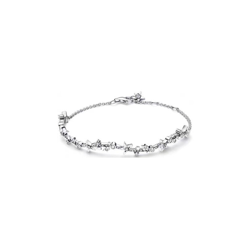 Panjiadora 925 スターリングシルバー ブレスレット テニス ラケット 新しいブレスレット ベーシック ブレスレット|undefined