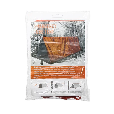 Avtomobil dam çadırları Blanket, Portable Disaster Relief Tent - orange-tent-240-150cmeva-bag-single