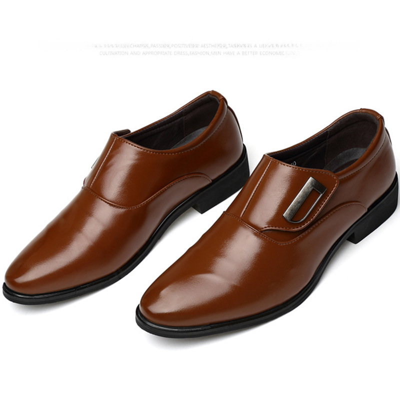 Cross-border large size men's shoes casual fashion shoes formal wear a pedal leather shoes men's British Korean version of pointed manufacturers whole_vogvips.com