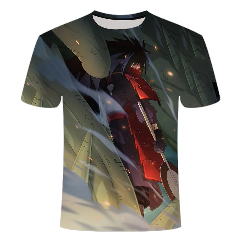Summer Naruto Series Merchandise Graphic T-Shirt 3D Digital Print Comfortable Matching Style Versatile Top Short-Sleeve Shirt 3 Summer Naruto Series Merchandise Graphic T-Shirt 3D Digital Print Comfortable Matching Style Versatile Top Short-Sleeve Shirt 3