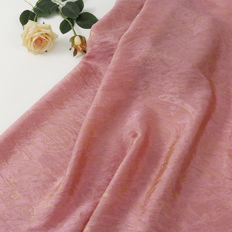 Floating Brocade Jacquard Fabric, Spring and Summer Thin Shirt Dress Fabric, Antique Rayon Jacquard Fabric in Stock