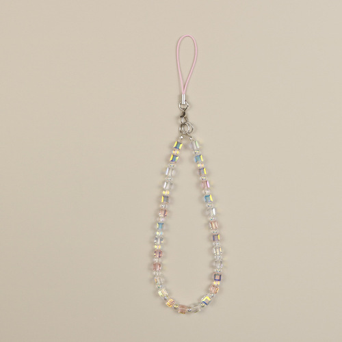 Original DIY Crystal Phone Chain Beads Luxury Women's Niche Pendant Bag Strap High-End Pink Pendant Wholesale