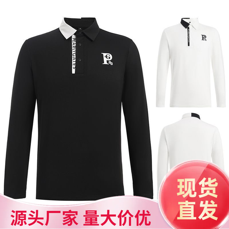 2023 New Men's Golf Jersey Outdoor Sports Top Golf Fashion Quick-Drying Long-Sleeved Spring and Summer