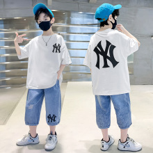 儿童装男童夏装套装2025新款夏季男孩中大童薄款运动夏款帅气潮酷