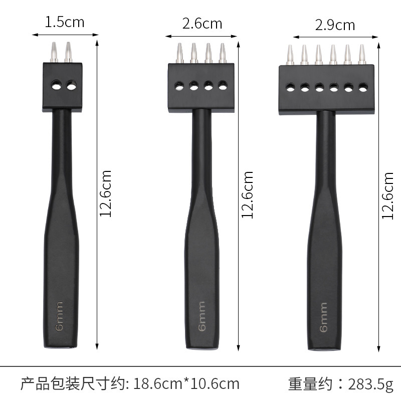 革製の縫い目の穴を開けて黒い列を流します。|undefined