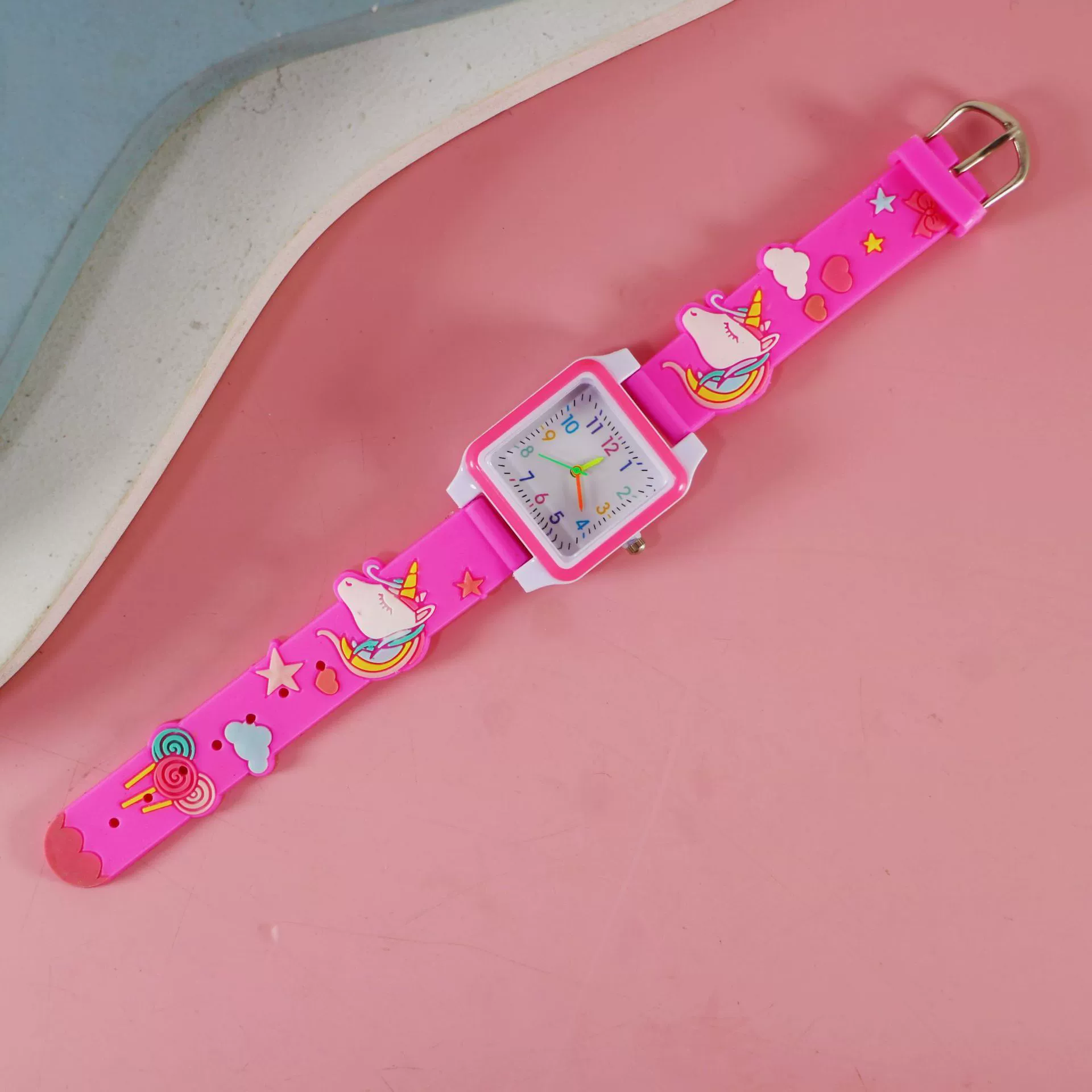 Silicone children's watch with gears, children's quartz watches
