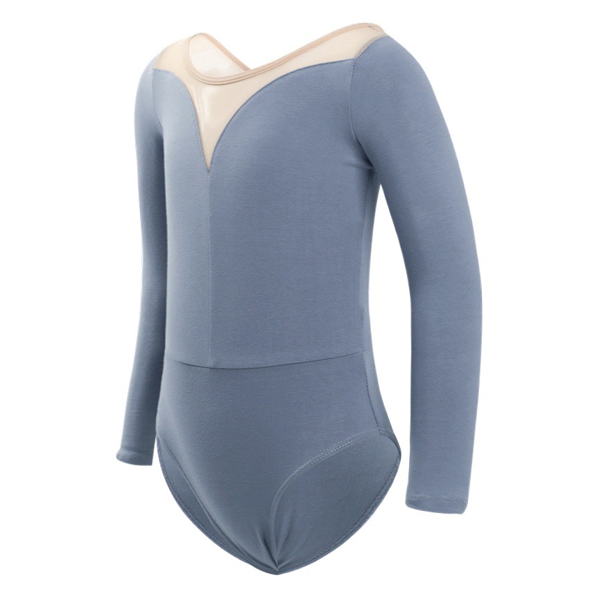 Ropa de baile ropa de práctica para niños ropa de verano de manga larga para niñas mono de cola de pez para niños ropa de rendimiento de disfraces de baile chino