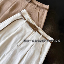 毒家怒推！巨巨巨好穿~天丝麻料休闲女夏显瘦直筒甩裤垂感阔腿裤