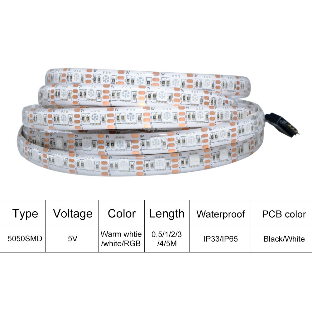 매직 5V 빛 LED 세트 5050RGB 블루투스 원격 제어 휴일 장식 조명 TV 배경 분위기 빛