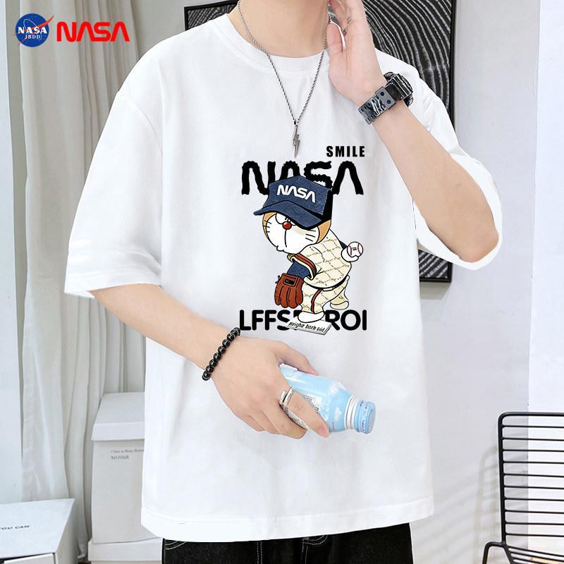 Cotton summer trend elastic short sleeve T-shirt with a round collar…