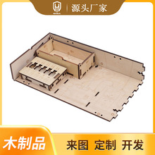 源头工厂DIY木板拼图激光切割3D 立体拼图激光切割雕刻批发