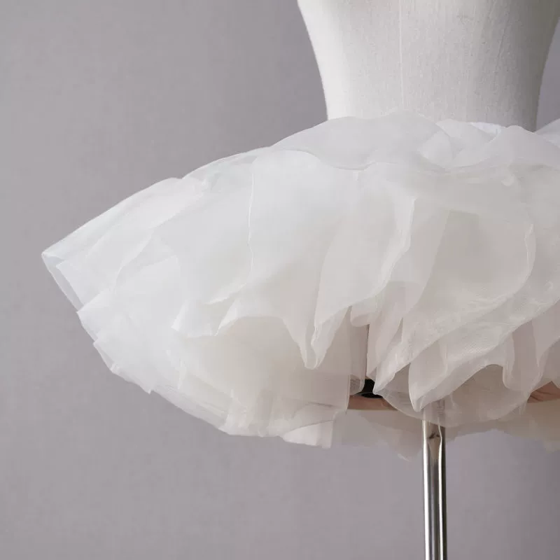Петтикот (Lolita) шестислойный фатиновый подъюбник, 25 см короткий расклёшенный