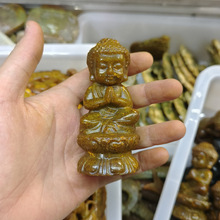 厂家批发仿古玉做旧杂项岫玉高古玉佛像莲花佛手把件摆件直播间