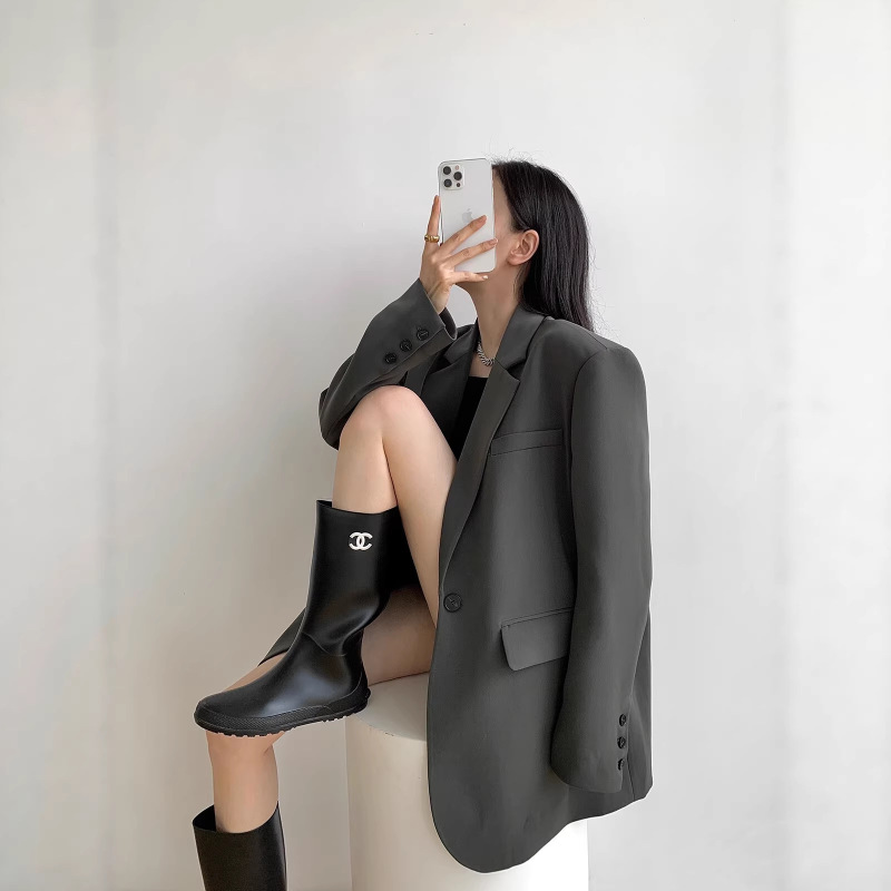 2026 Spring and Autumn New Style High-End Design Women's Black Casual Blazer Jacket for Women