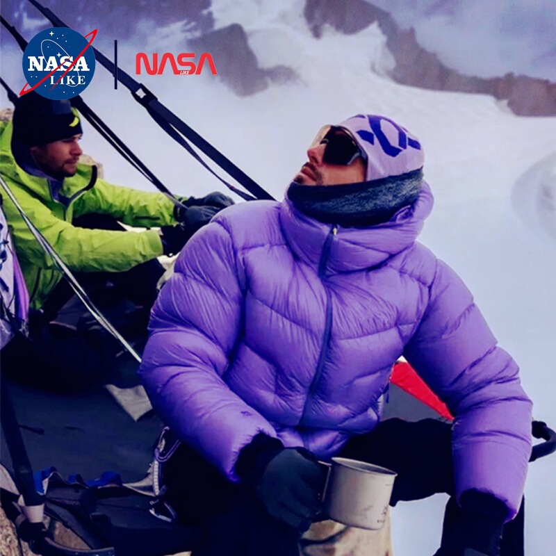 Nasalike Sunstone Same Style 5000Gt Goose down Jacket Outdoor Snow Mountain Stone Lightning Purple Water-Repellent down Jacket Winter