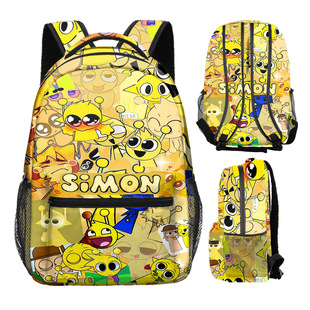 Hot-Selling Anime 3Dsprunki Rhythm Box Kidsren's Casual Backpack Printed Student School Bag