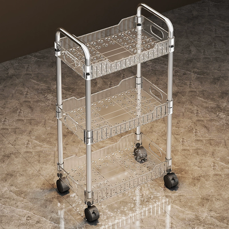 Аcrylic cart, книжный шкаф для кровати, многоуровневая система хранения