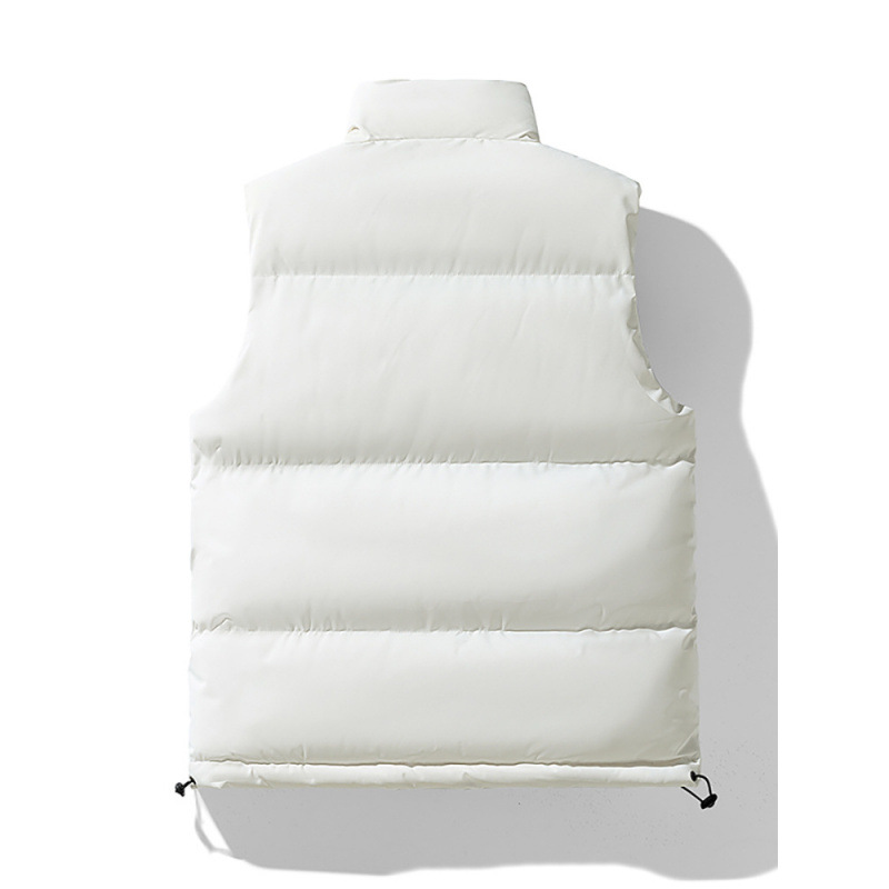 M-8XL tallas grandes invierno nuevo chaleco hombre y mujer con cuello alto acolchado de algodón * 998