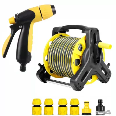 High pressure car wash water gun — portable water pipe truck - no-need-for-hose-pipe-collection-rack-high-pressure-car-wash-water-gun-set