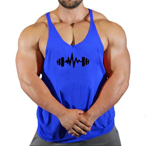 Men's Summer Sleeveless Fitness Top Running Shirts with Quick-Drying Technology