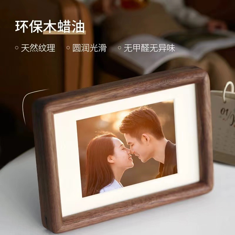Three-Dimensional Decorative Photo Frame, Mortise and Tenon Structure, Desktop Table Photo Frame, Solid Wood Framed Photo Frame, Couple Photo Frame, Commemorative Photo Frame