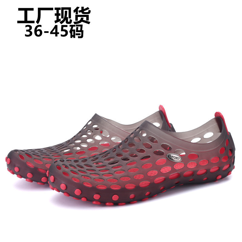 Summer Cave Shoes Men's Jelly Sandals Slippers Outer Wear Casual Beach Shoes Sandals Wading Shoes Couple's Women's Sandals Summer Cave Shoes Men's Jelly Sandals Slippers Outer Wear Casual Beach Shoes Sandals Wading Shoes Couple's Women's Sandals