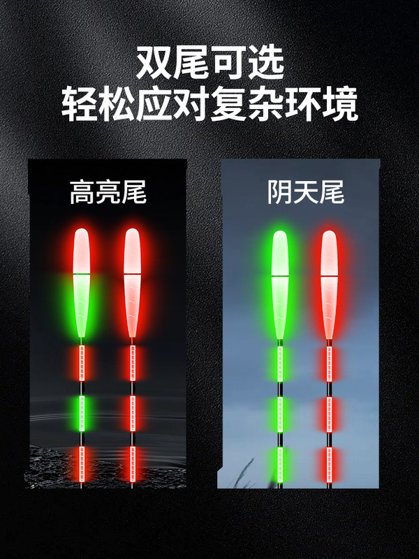 高灵敏7目2目加粗日夜两用夜光漂超亮醒目电子漂夜钓鲫鱼漂浮漂|undefined