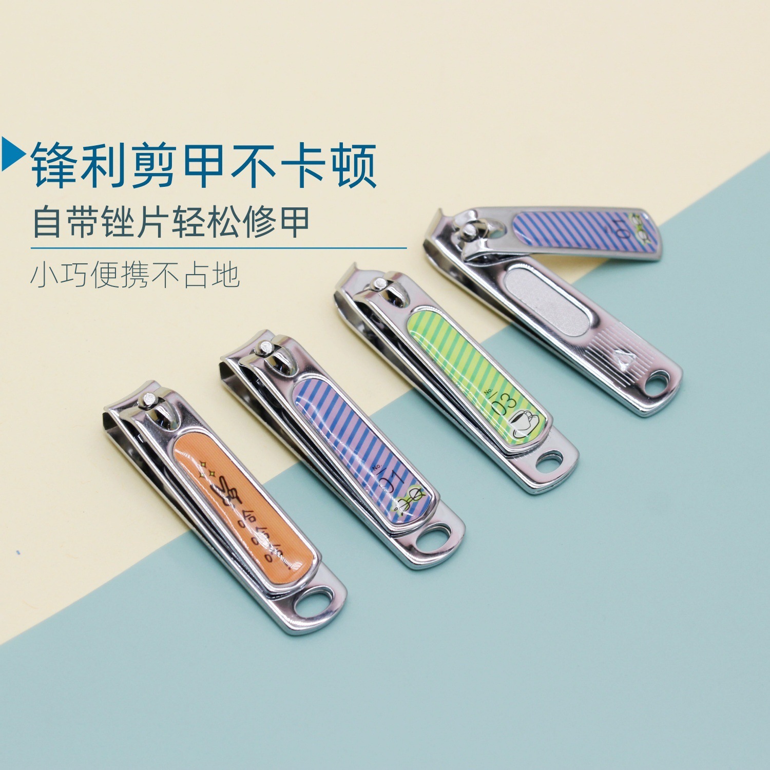 Smooth Breakage Without Splitting, Household Flat-Mouthed and Oblique-Mouthed Nail Clippers with Sharp Blades to Cut Nails Easily Without Effort and Without Hurting Your Hands