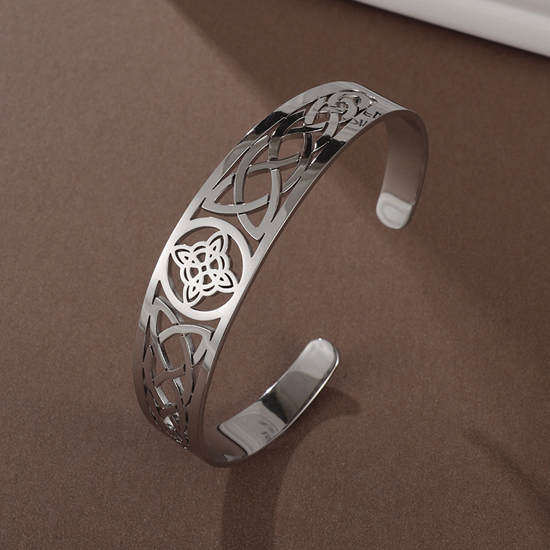 아일랜드 매듭 팔찌--실버