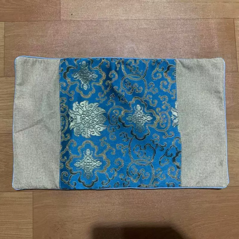 仿真丝贡缎枕套拼接枕头套宫廷民族风长方形休闲午睡抱枕靠枕腰枕