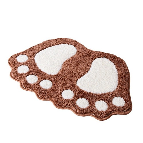Nordic-style bathroom anti-slip faux cashmere mat, bathroom absorbent anti-slip durable dirty foot mat, entry mat