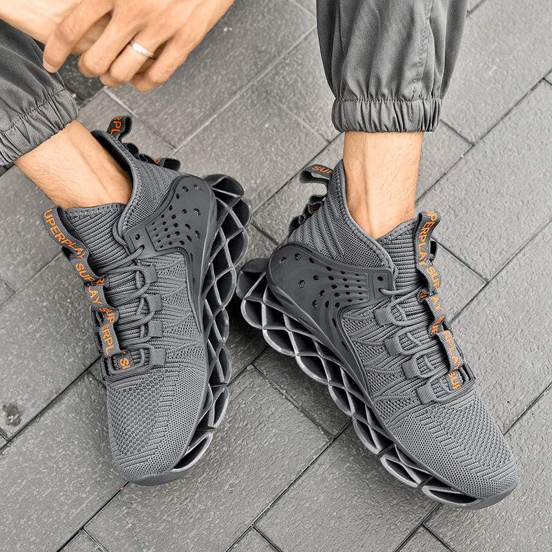 Factory Direct Supply Blade Edge Men's Shoes Shock Absorbing Basketball Sports Shoes Men's Running Shoes Cross-border Wide Size Men's Net Shoes