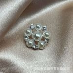 跨境爆款珍珠衬衫装饰袖扣女士气质衬衫领口装饰扣外贸热销袖扣