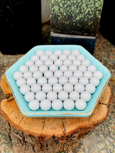Slingshot Mud Marble Steel Ball Bullet Weighted Magnetic 8mm 9mm 10mm 12mm White Mud Ball