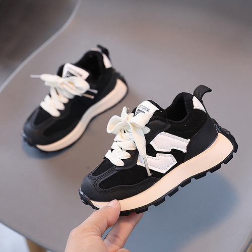  Autumn New Boys' and Girls' Sports Shoes, Boys' Magic Stick Casual Shoes, Children's Small and Medium Running Shoes