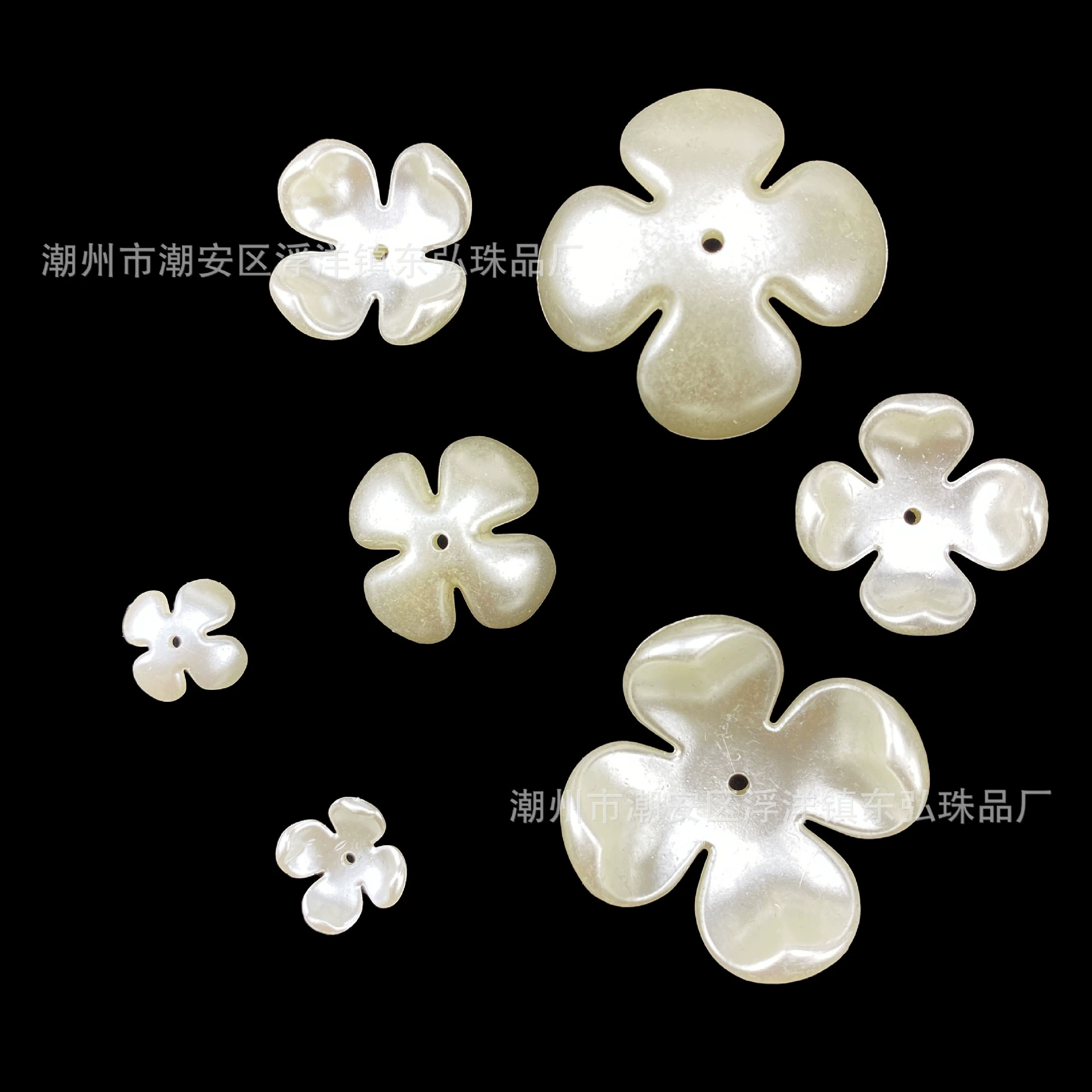 White three dimensional plastic hair accessory from pearl handmade, accessories