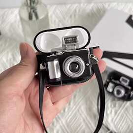 适用Ins创意卡通相机苹果蓝牙耳机保护壳Airpods1/2/3代保护套pro
