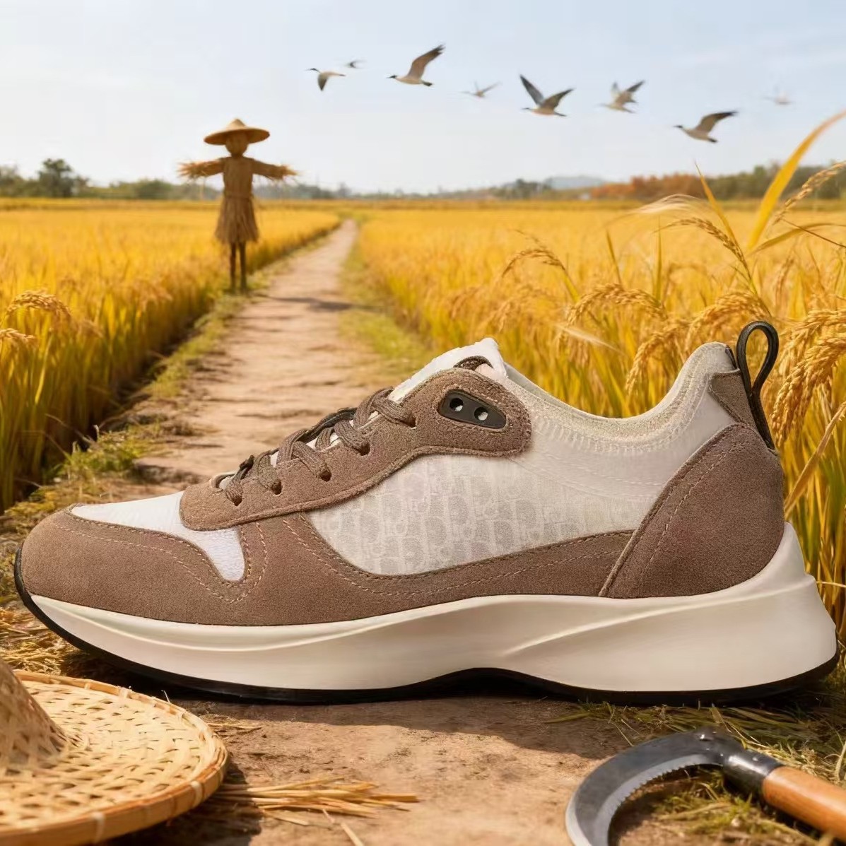 2025 Cross-Border New B25 Dad Shoes Casual Shoes Breathable Soft Sole Sports Shoes Fashionable Wear-Resistant Unisex Shoes