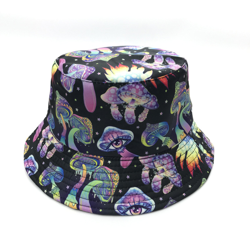 Unisex Strassenmode Karikatur Stickerei Große Traufen Bucket Hat display picture 1